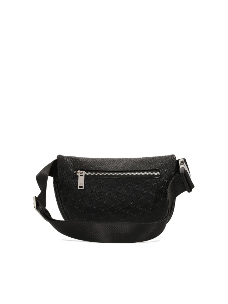 Kazar Leather Belt Bag With Pocket On The Front