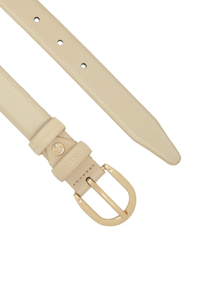 Kazar Leather Belt In A Neutral Color