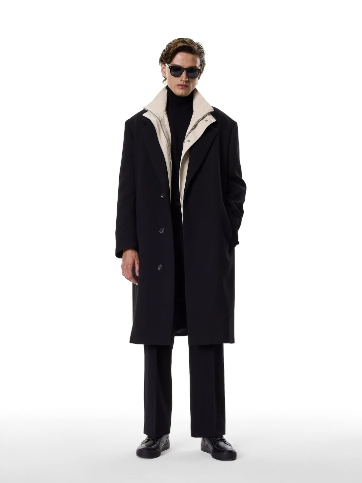 Kazar Leather Black High Sneakers