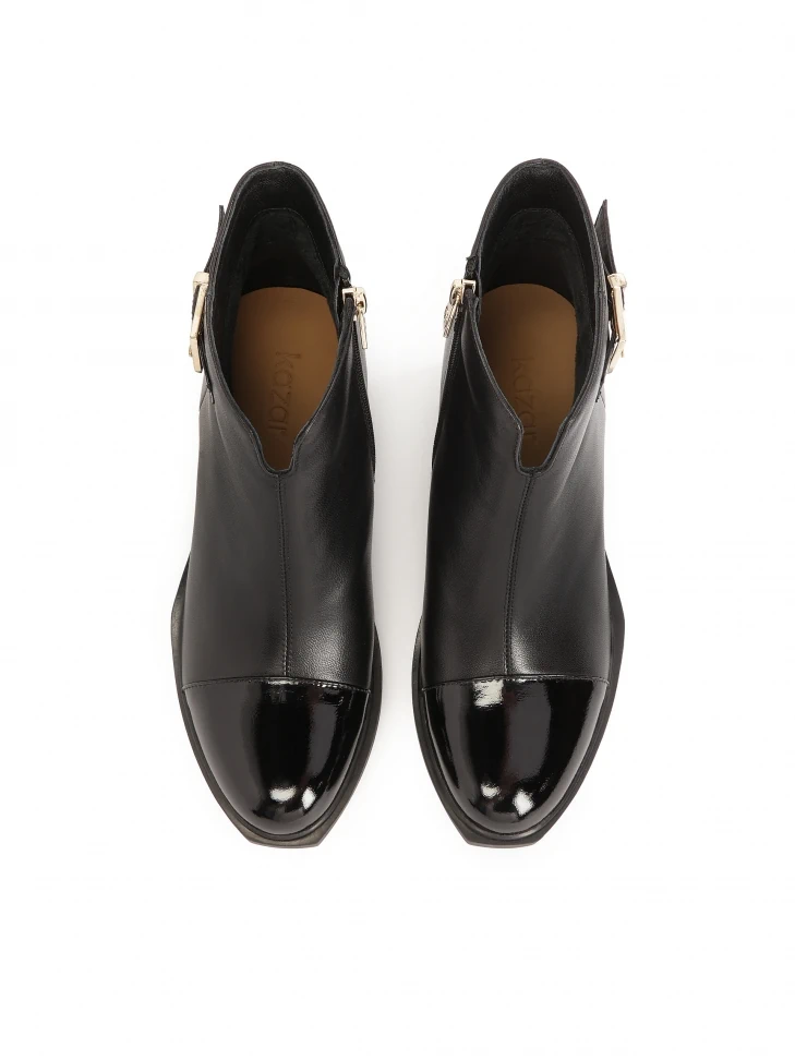 Kazar Leather Boots On Two-tiered Anchors