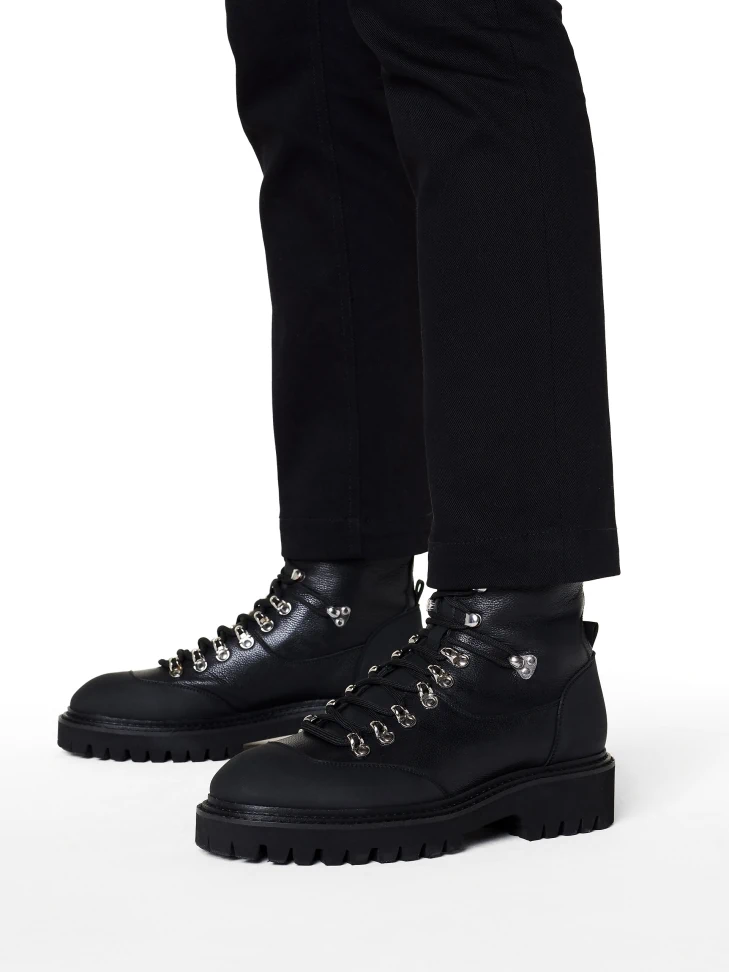 Kazar Leather Boots With High Lacing