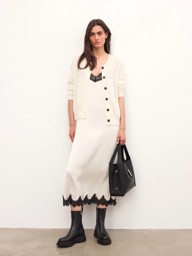 Kazar Leather Boots With Zipper And Elastic Band