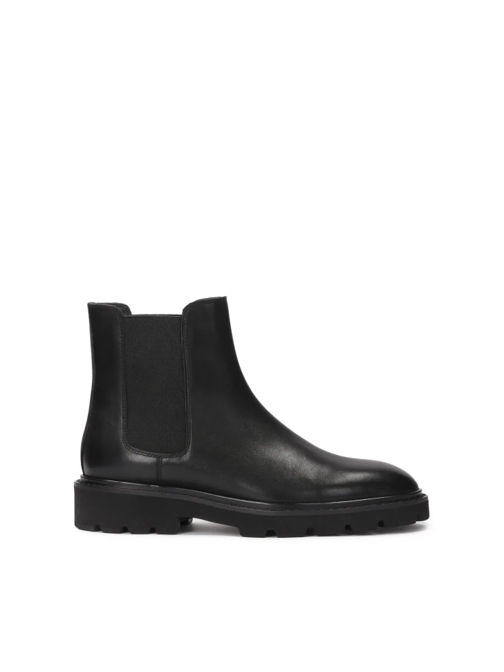 kazar Leather Chelsea boots with elastic insert