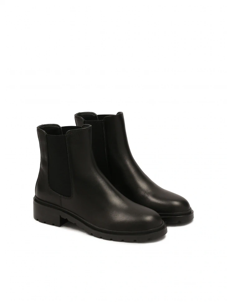 Kazar Leather Chelsea Boots With Elastic Inserts