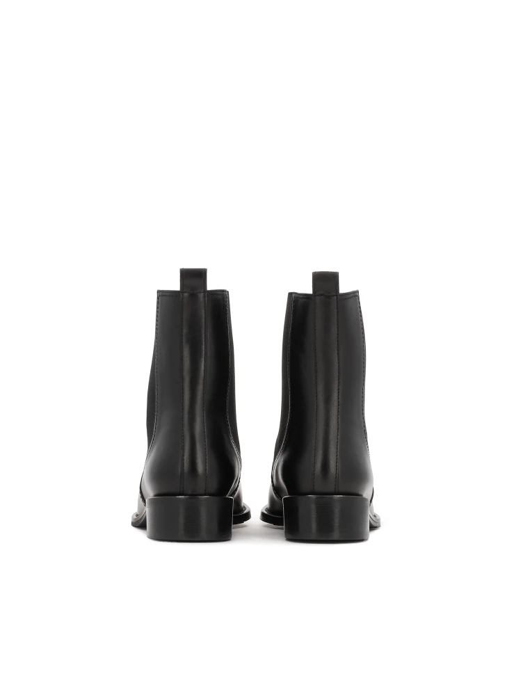 Kazar Leather Chelsea Boots With Elastic Upper