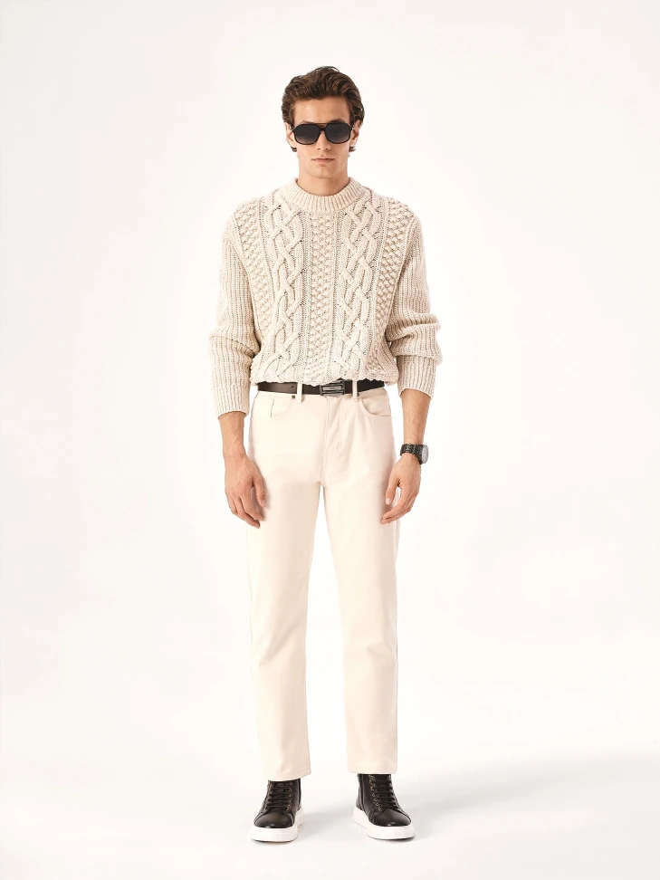 Kazar Leather Double-sided Belt With Large Buckle