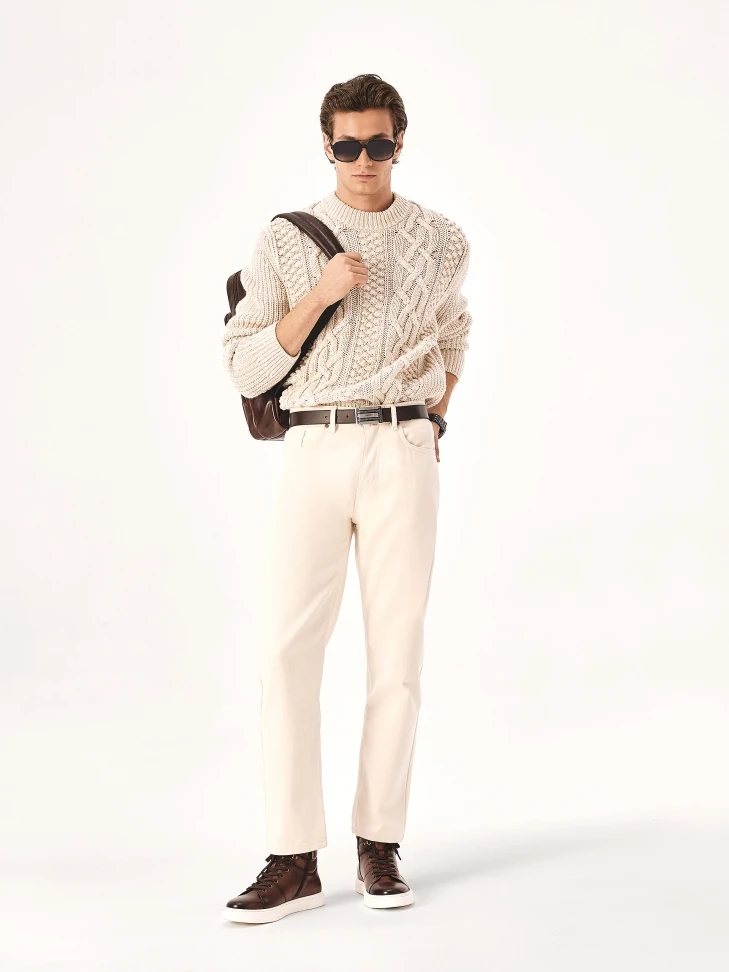 Kazar Leather Double-sided Belt With Large Buckle