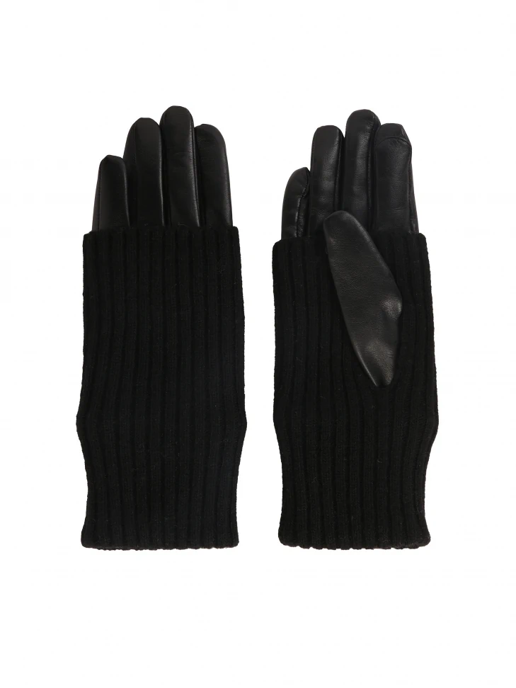 Kazar Leather Gloves With Decorative Overlays