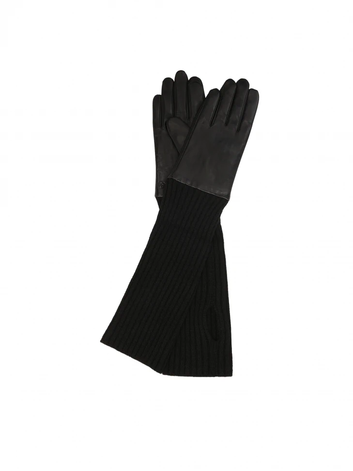 Kazar Leather Gloves With Decorative Overlays