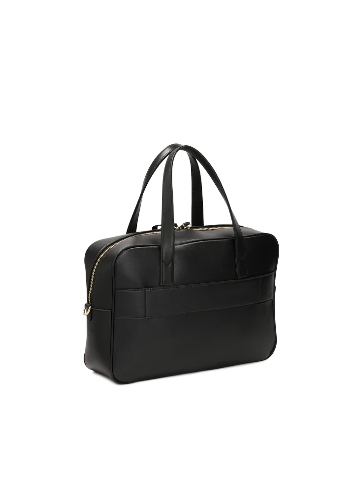 Kazar Leather Handbag With A Geometric Shape