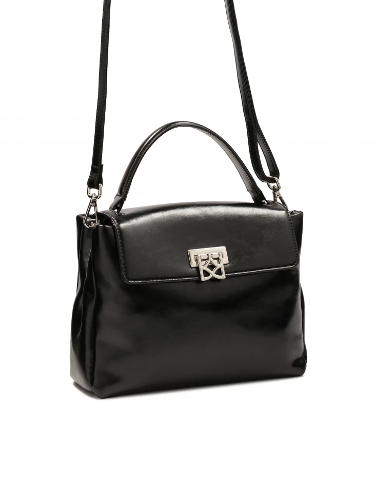 Kazar Leather Handbag With Decorative Clasp