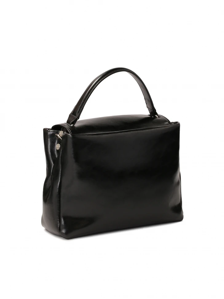 Kazar Leather Handbag With Decorative Clasp