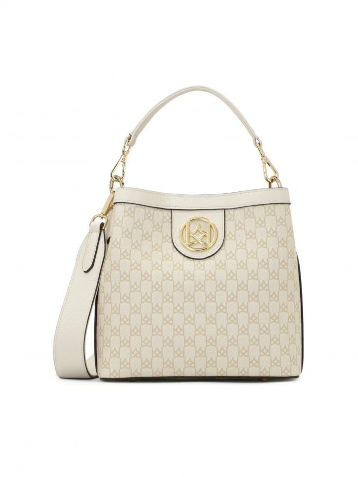 kazar Leather handbag with handle and wide strap