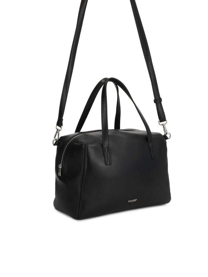 Kazar Leather Handbag With Handles And Strap