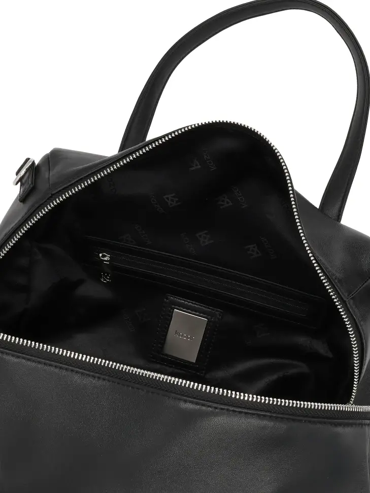 Kazar Leather Handbag With Handles And Strap