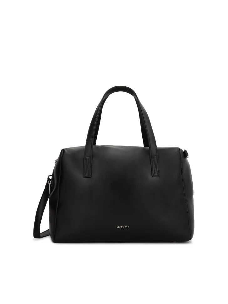 kazar Leather handbag with handles and strap