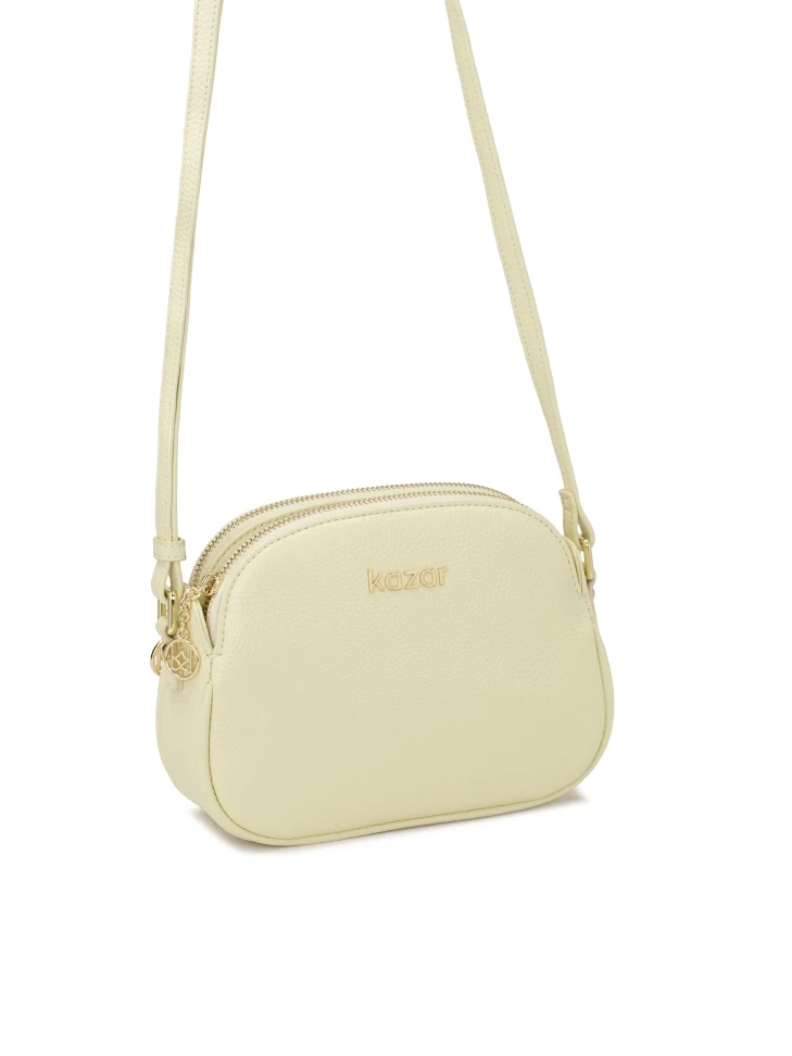 Kazar Leather Handbag With Long Strap