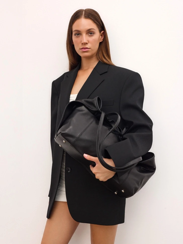 Kazar Leather Handbag With Removable Insert