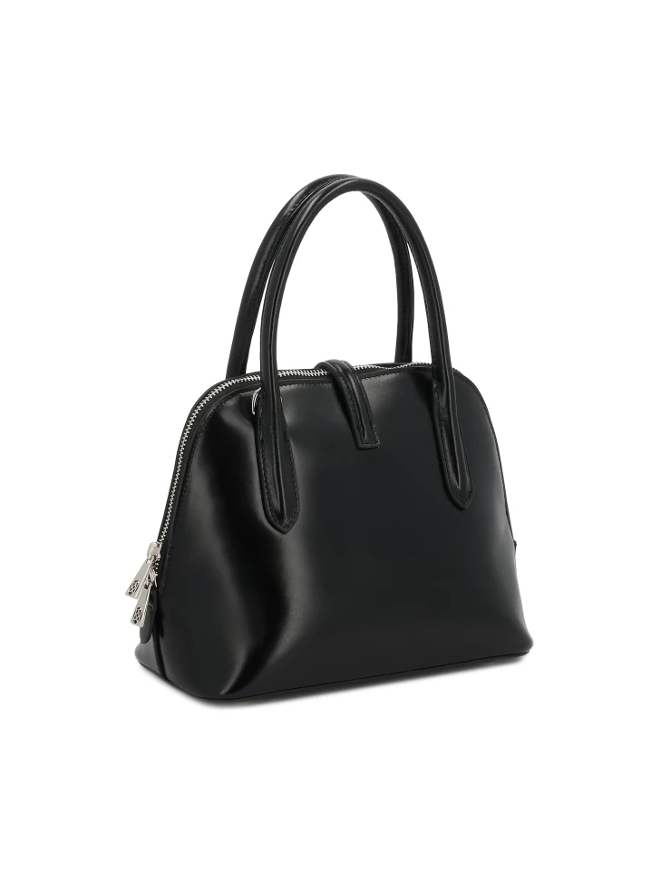 Kazar Leather Handbag With Rigid Construction