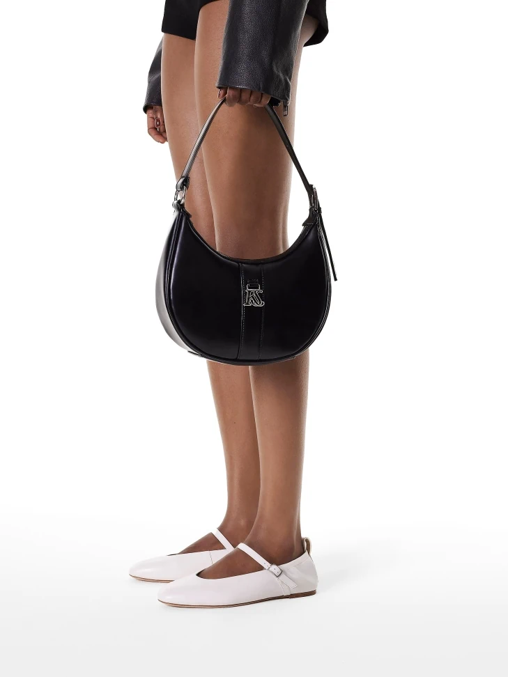 Kazar Leather Handbag With Short Shoulder Handle