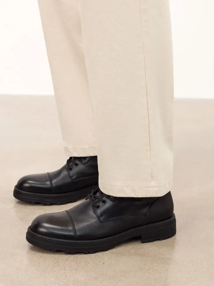 Kazar Leather Lace-up Ankle Boots