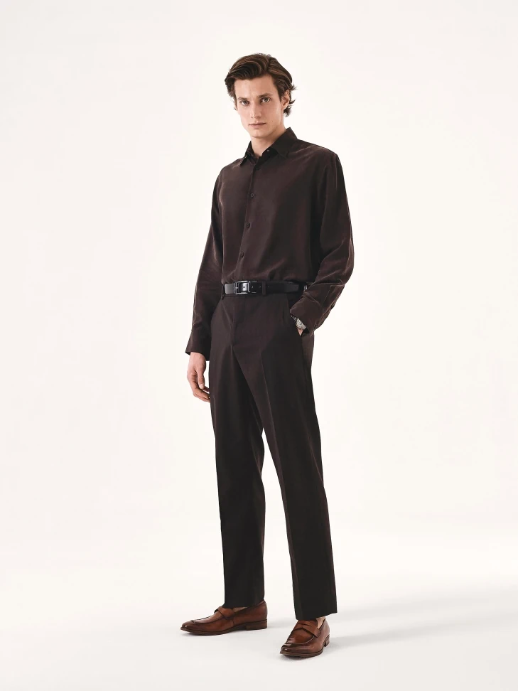 Kazar Leather Loafers With Cross Strap