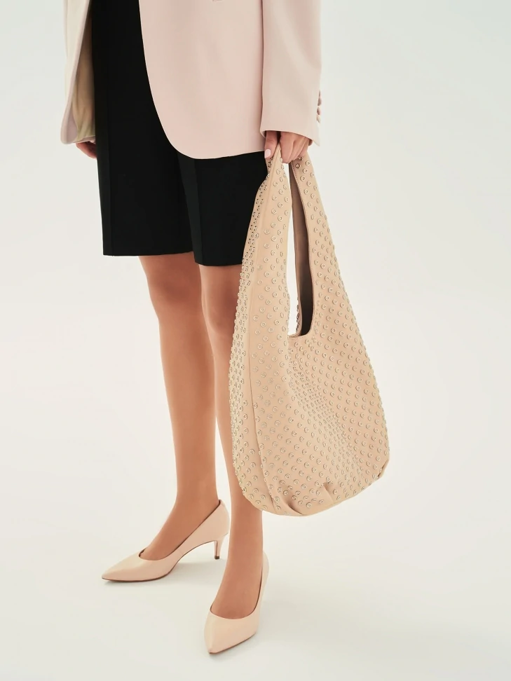 Kazar Leather Low-heeled Pumps