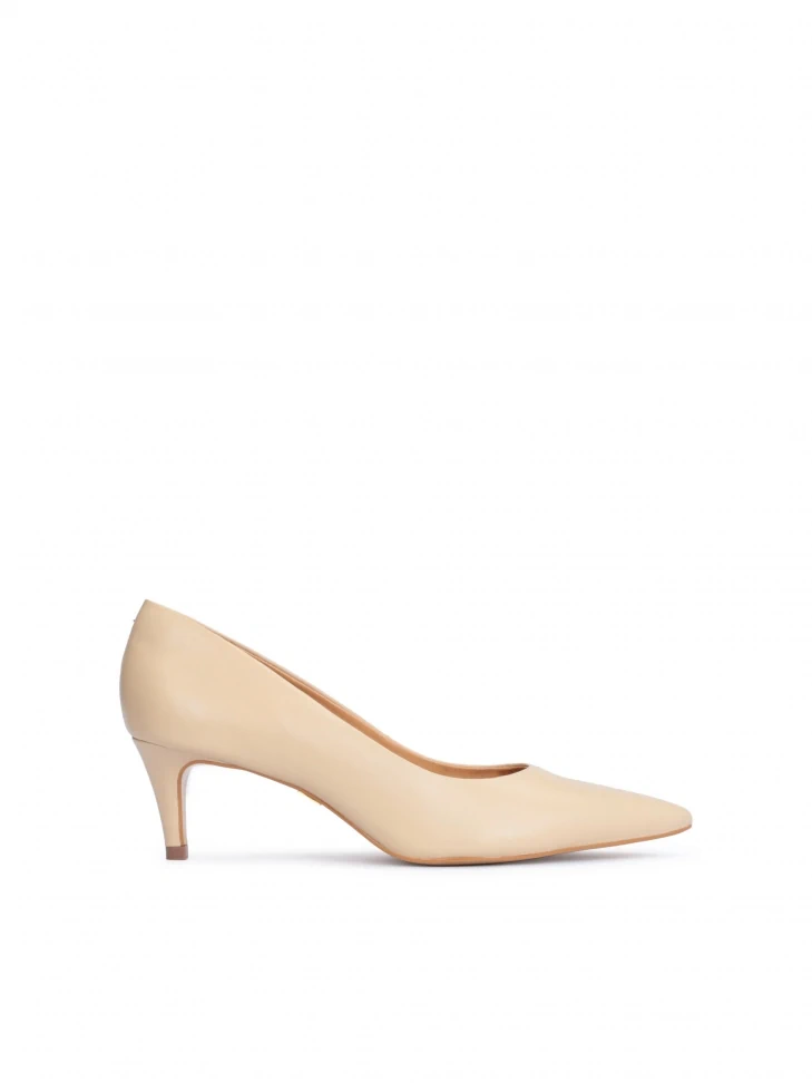 kazar Leather low-heeled pumps