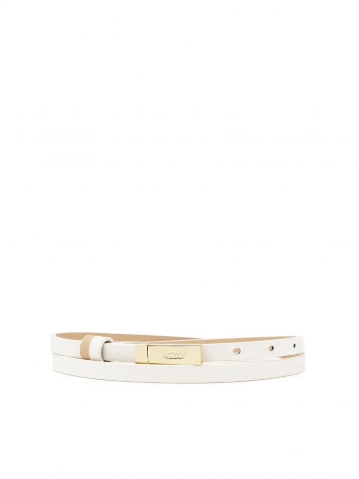 kazar Leather narrow belt
