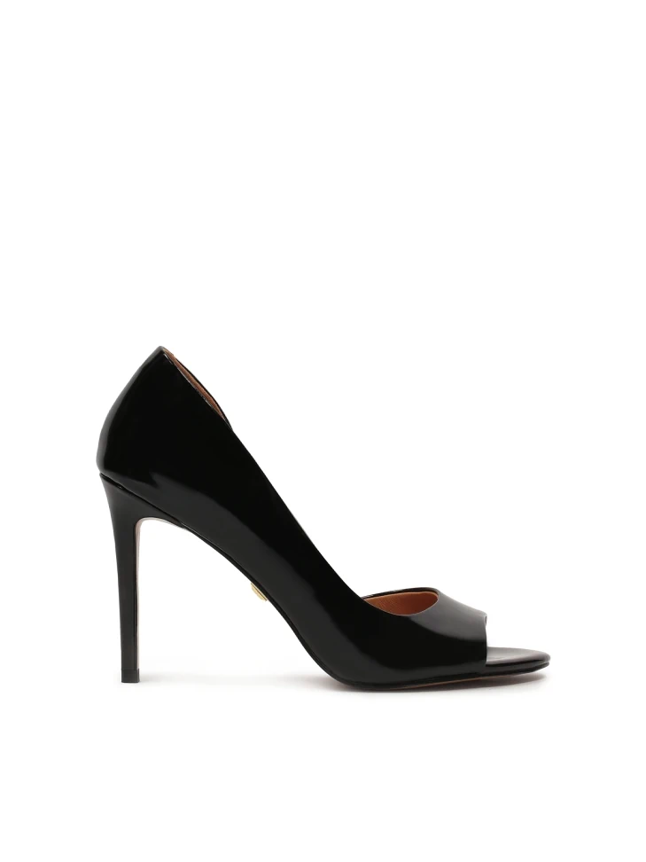 kazar Leather peep toe pumps