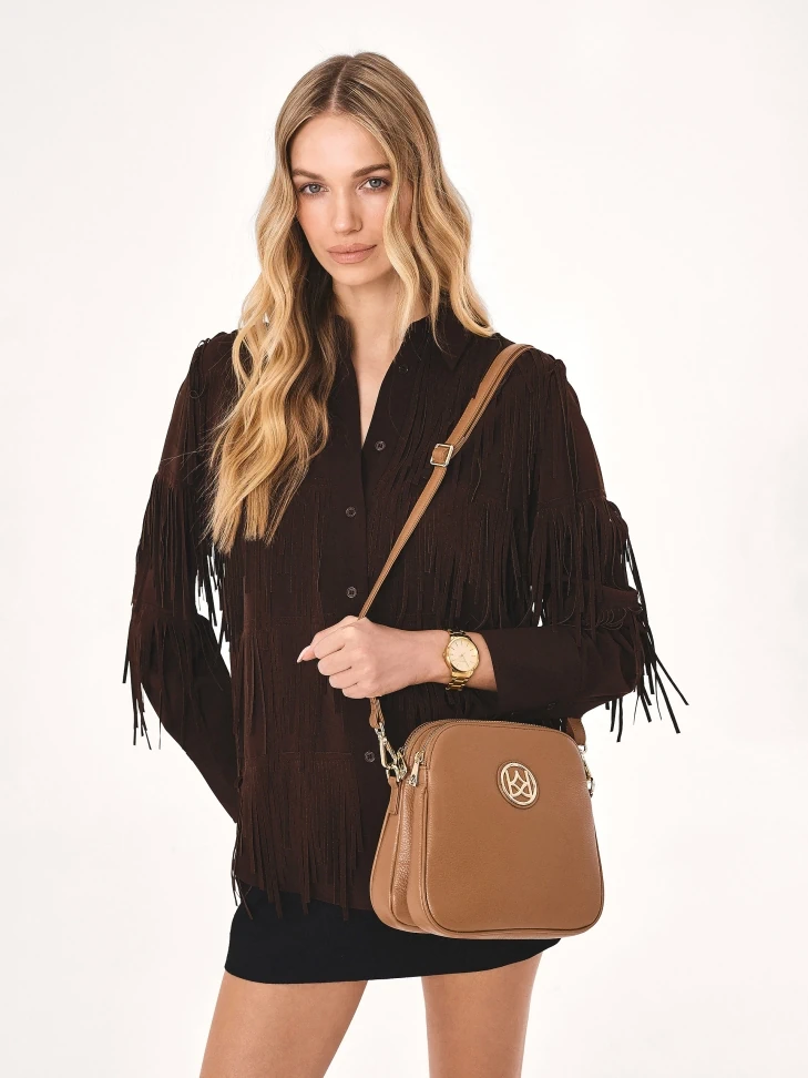 Kazar Leather Postbag On A Long Strap