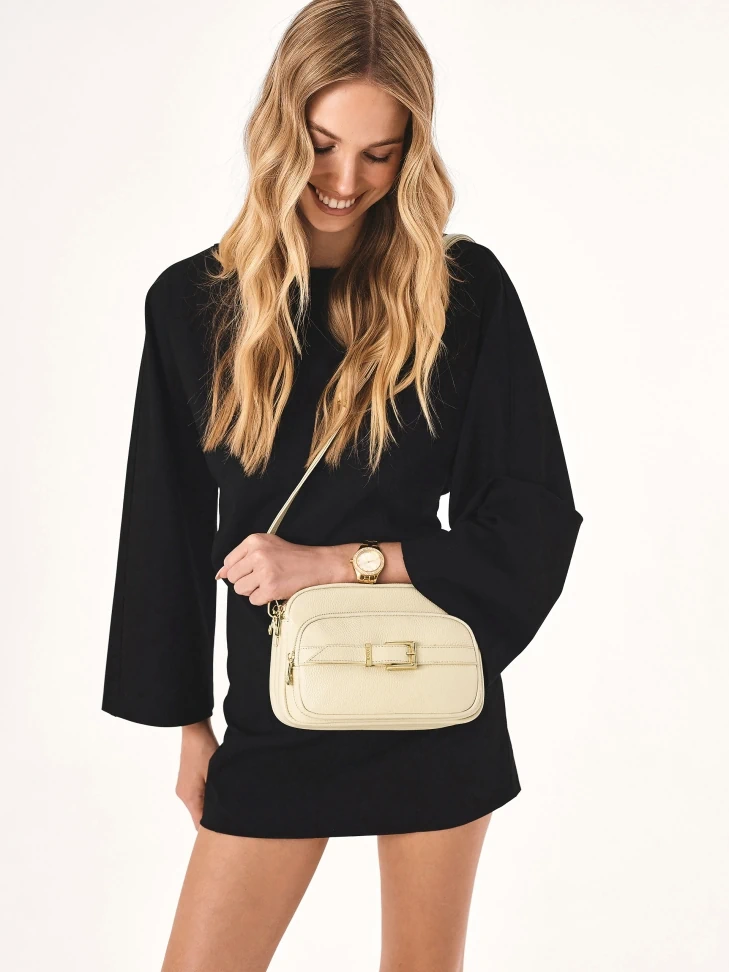 Kazar Leather Postbag Type Handbag