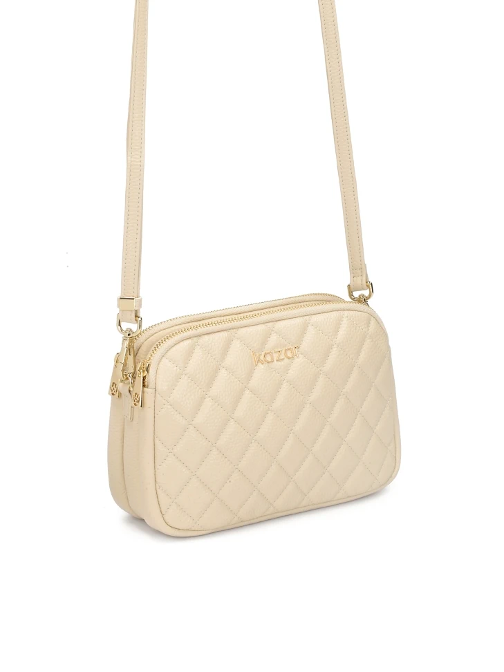 Kazar Leather Quilted Bag On A Belt