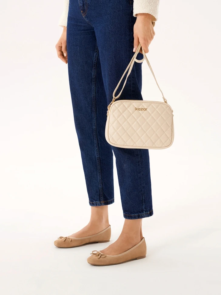 Kazar Leather Quilted Bag On A Belt
