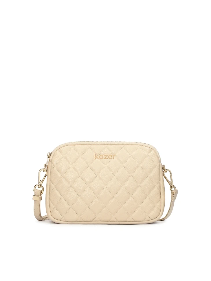 kazar Leather quilted bag on a belt