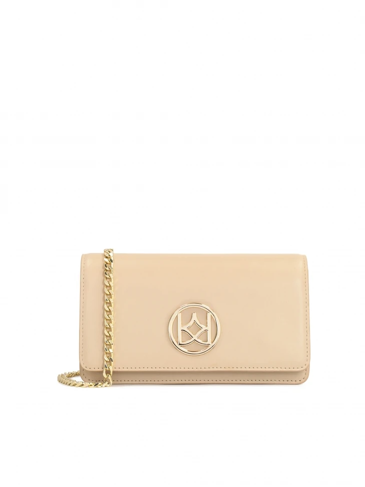 kazar Leather rectangular bag on a gold chain