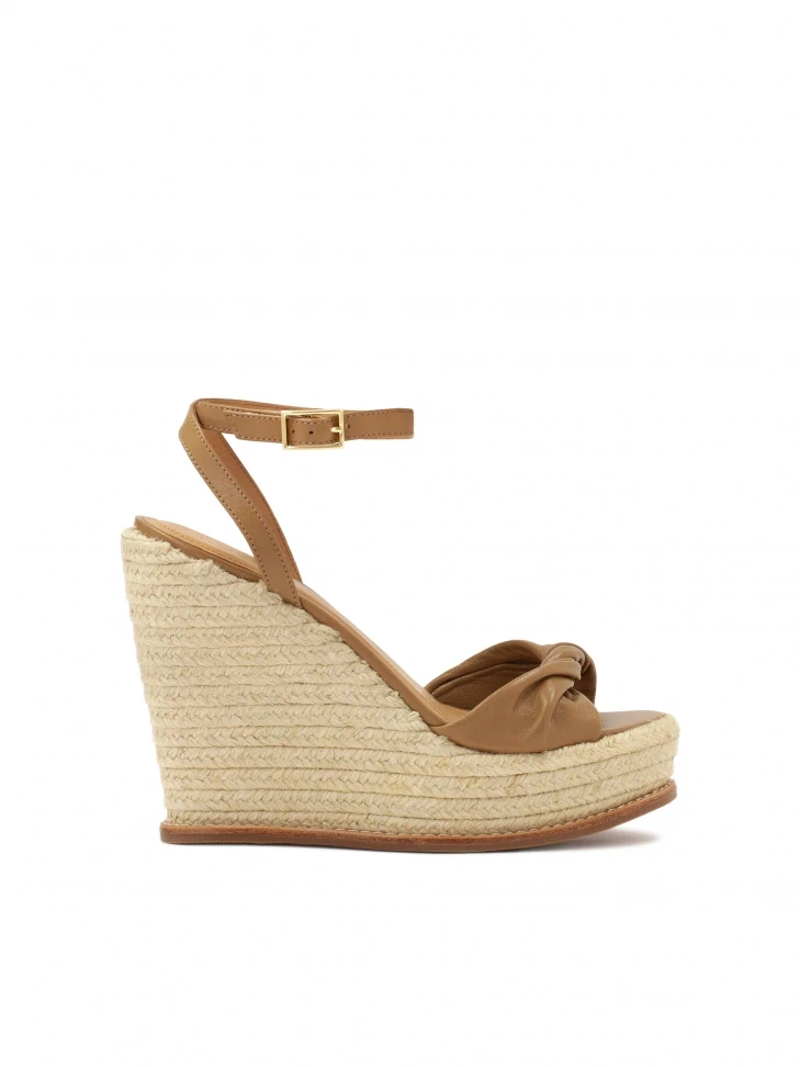 kazar Leather sandals with anchor and platform