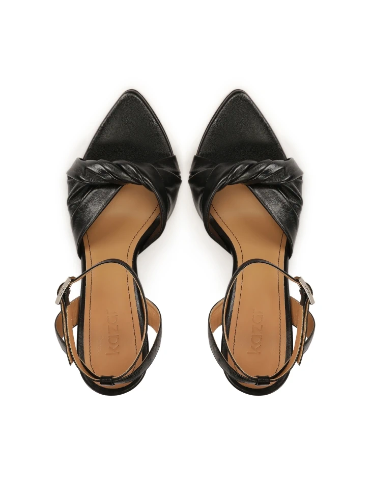 Kazar Leather Sandals With Extended Noses