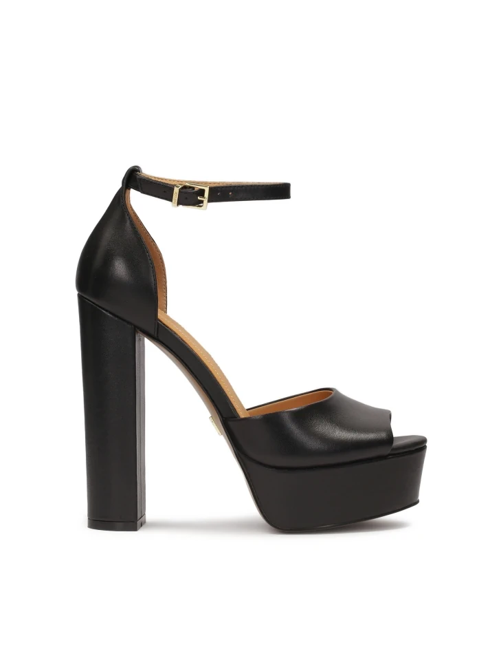 kazar Leather sandals with platform and post heel
