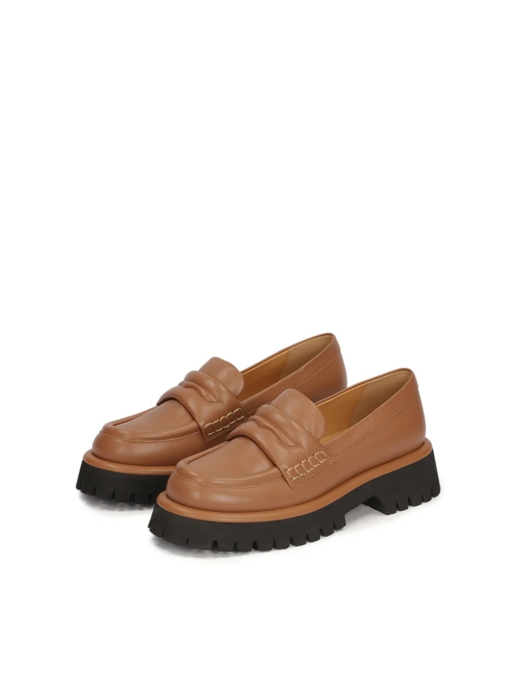 Kazar Leather Shoes On A Thick Sole