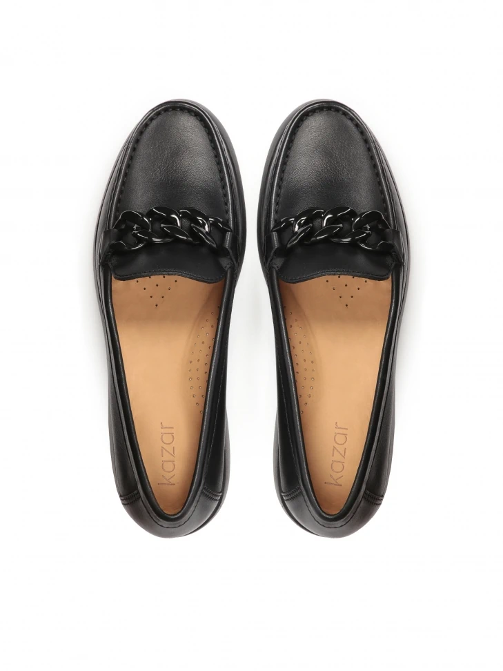 Kazar Leather Shoes With A Raised Sole