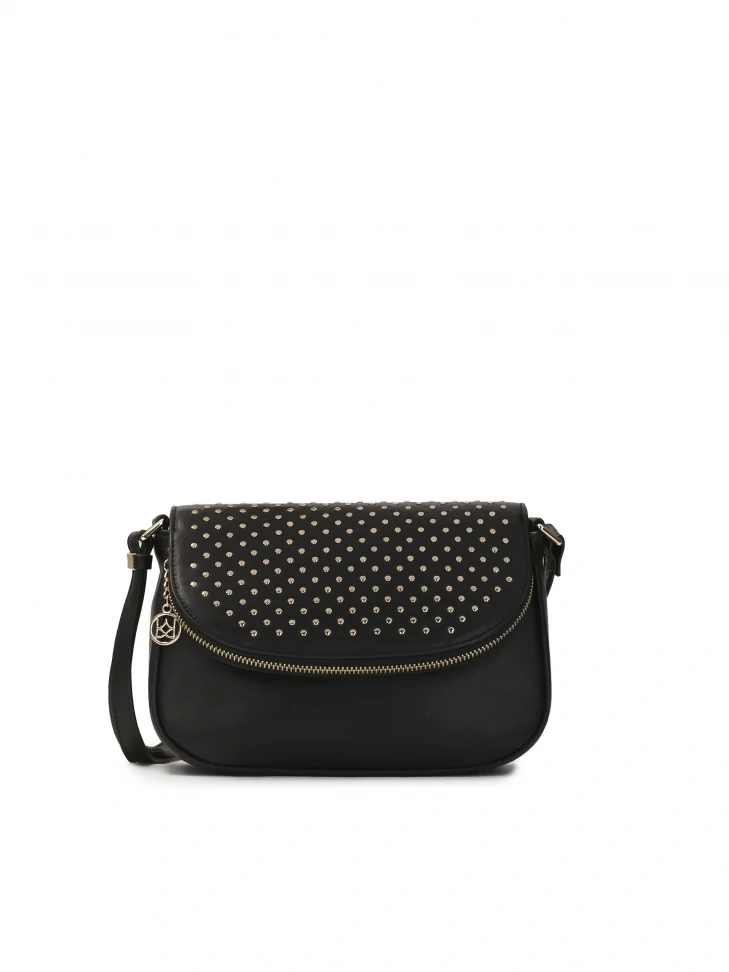 kazar Leather shoulder bag with decorative flap