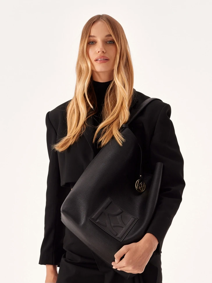 Kazar Leather Shoulder Bag With Roomy Interior