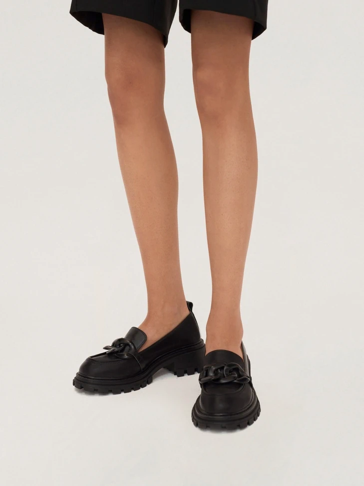 Kazar Leather Slip-on Shoes With A Track-type Sole