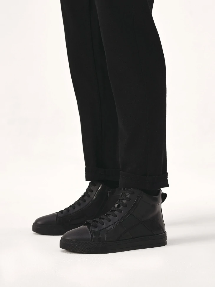 Kazar Leather Sneakers With High Upper