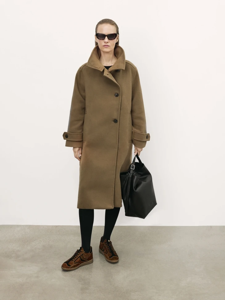 Kazar Leather Sneakers With Natural Bristles