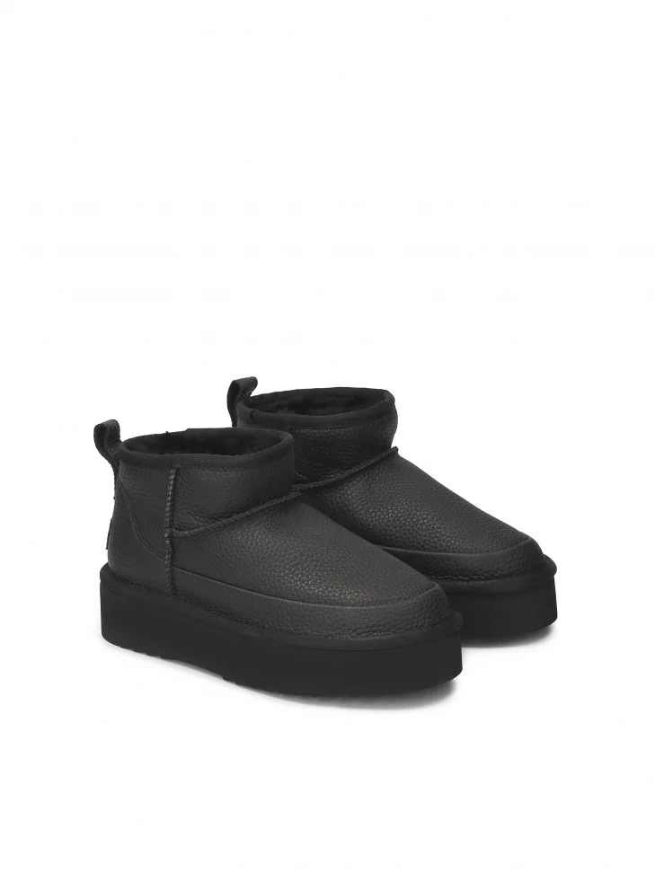 Kazar Leather Snow Boots With Low Upper