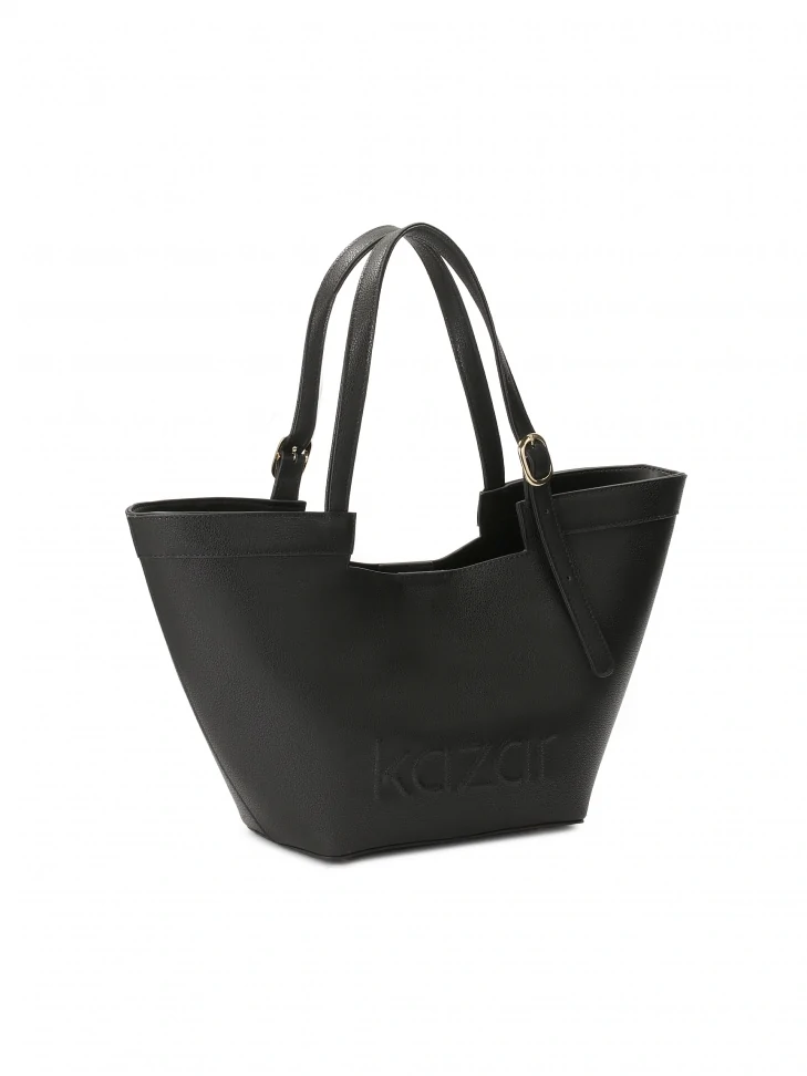 Kazar Leather Trapeze Shoulder Bag