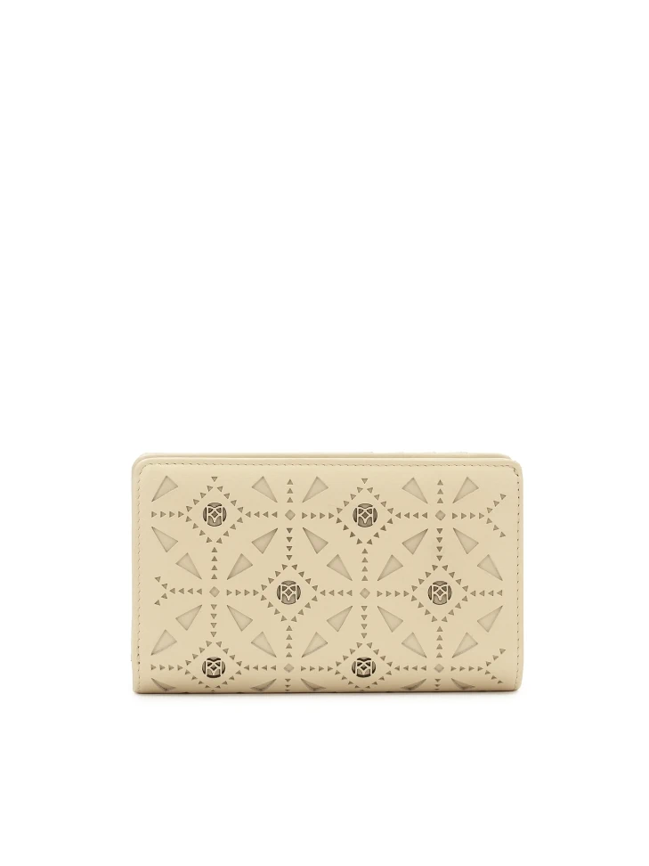 Kazar Leather Wallet With Openwork Decoration