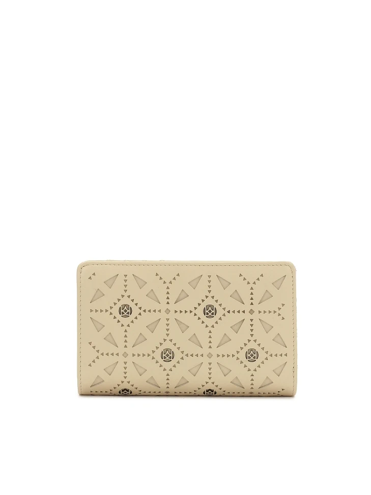 kazar Leather wallet with openwork decoration